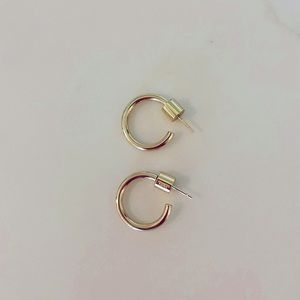 Jennifer Fisher - Thread Huggies - 10K Yellow Gold Plated Brass